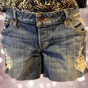 Guess‎ Buttonfly Denim Shorts - Size 25